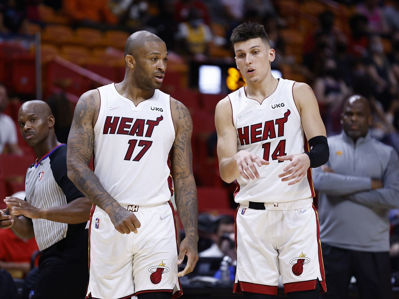Miami Heat forward PJ Tucker is listed as questionable for tonight&#039;s game against the Lakers
