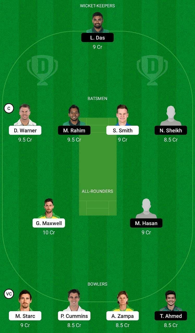 AUS vs BAN Dream11 Fantasy Tip #1