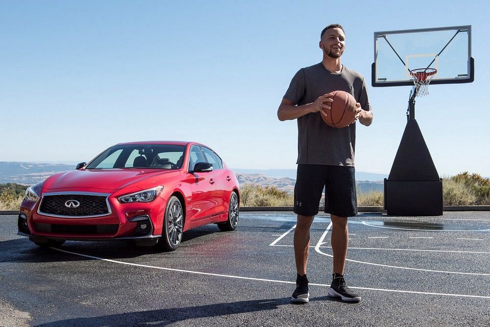 Stephen Curry advertising Infiniti and Nissan Motors [Source: Reuters]