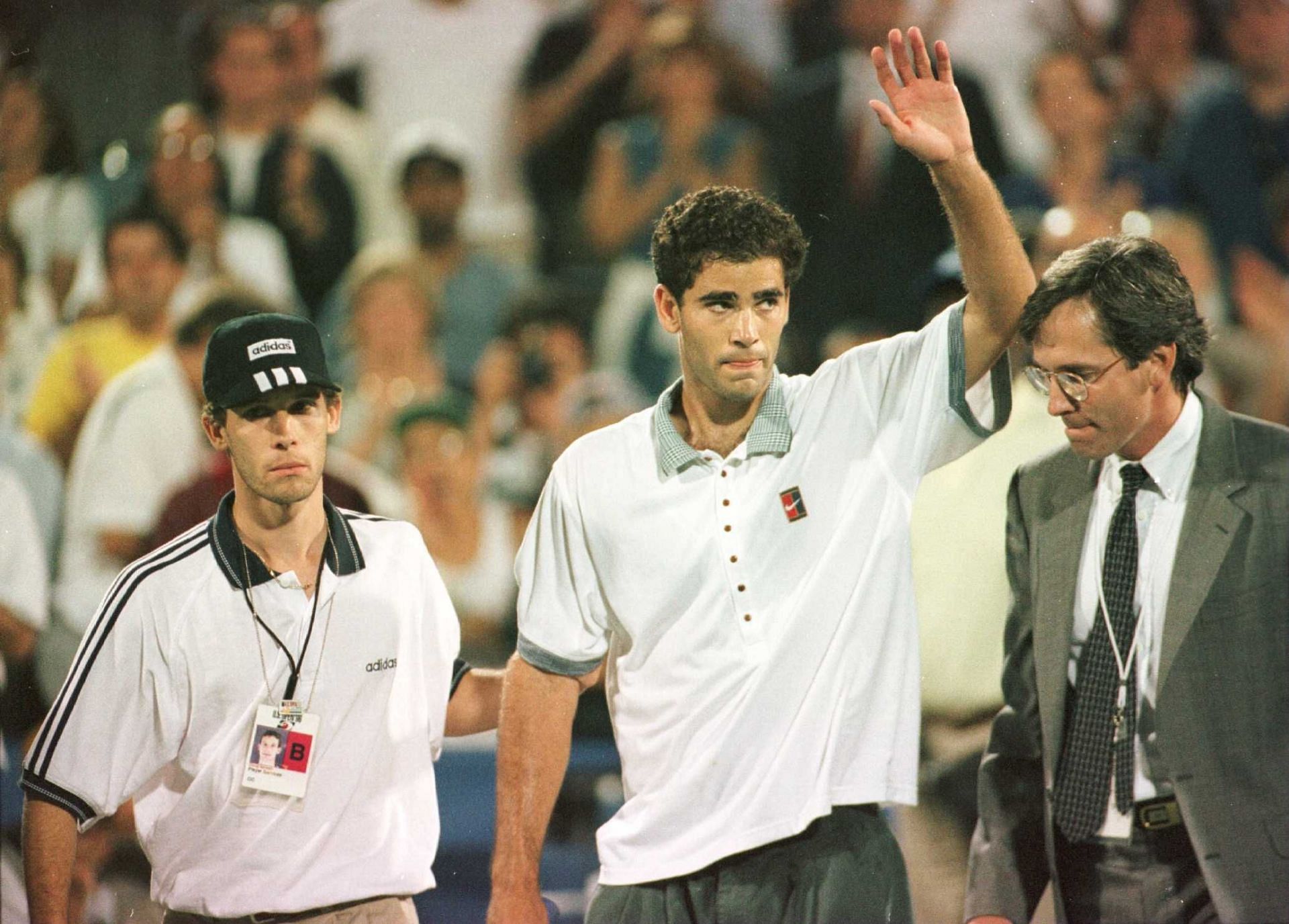 Pete Sampras after winning the 1996 US Open.
