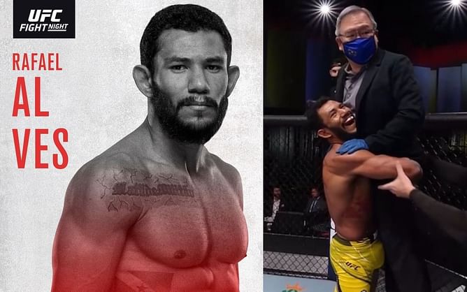 Watch: Rafael Alves lifts up ringside doctor after emphatic first-round win over Marc Diakiese at UFC Fight Night: Holloway vs. Rodriguez