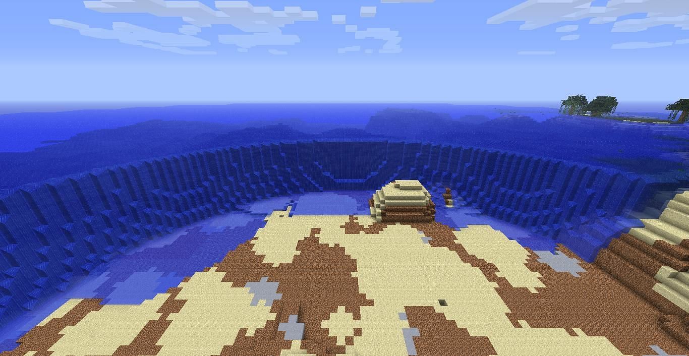 Dried ocean in Minecraft (Image via Imgur)