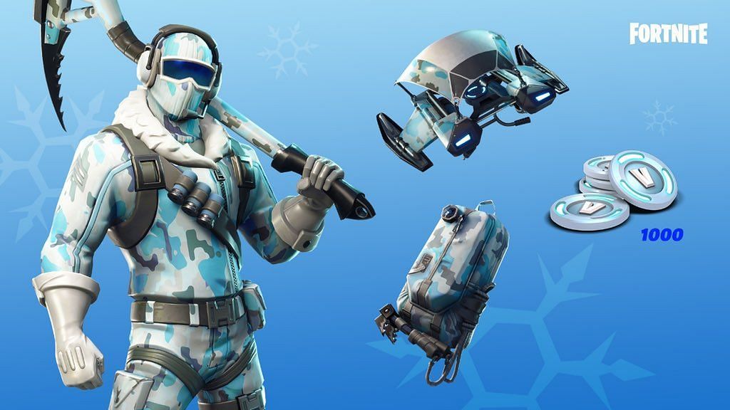 The Deep Freeze Bundle in Fortnite can be obtained by making physical and digital purchases (Image via Epic Games)