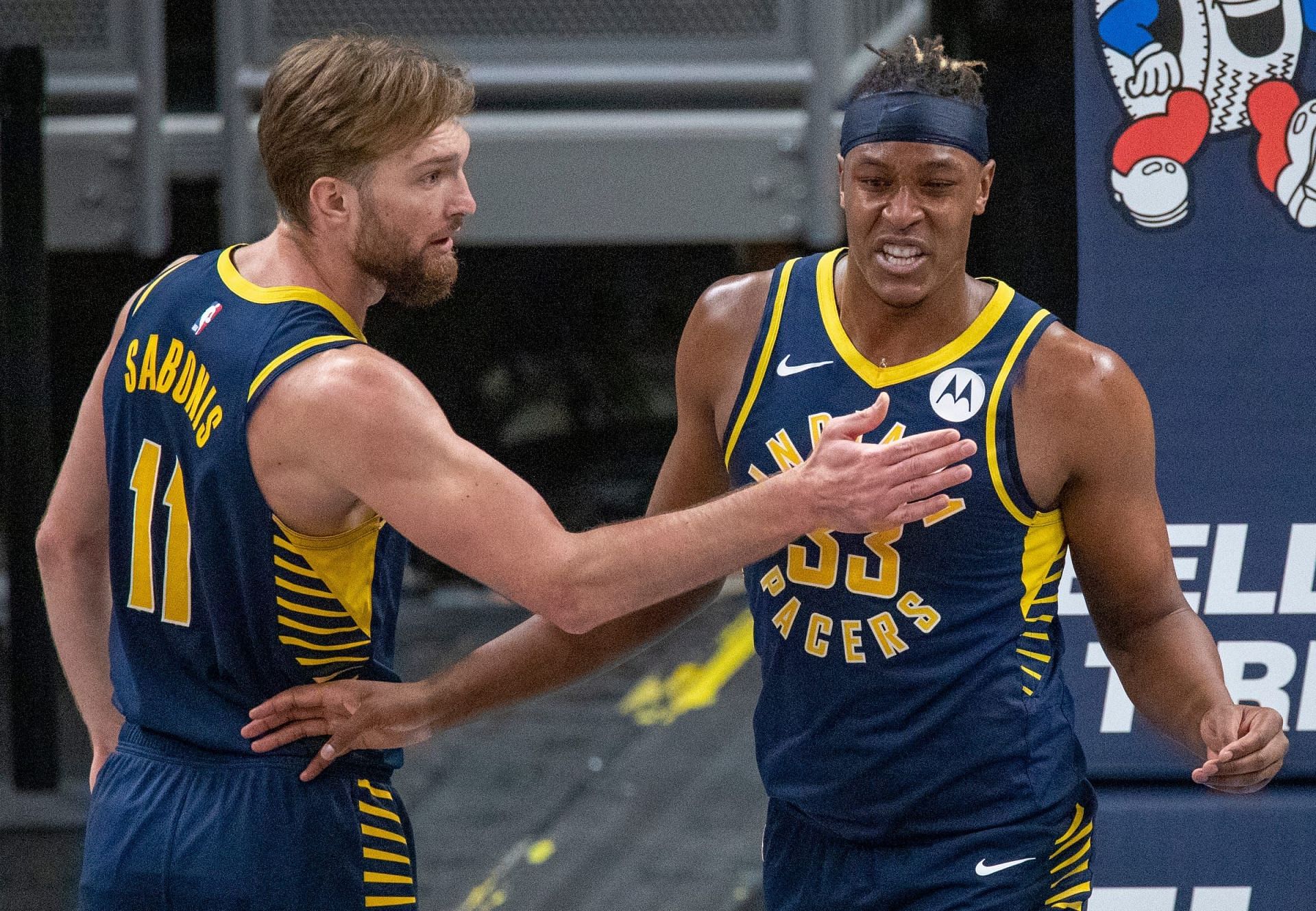 Where would the Indiana Pacers be without the stellar play of Myles Turner and Domantas Sabonis? [Photo: IndyStar]