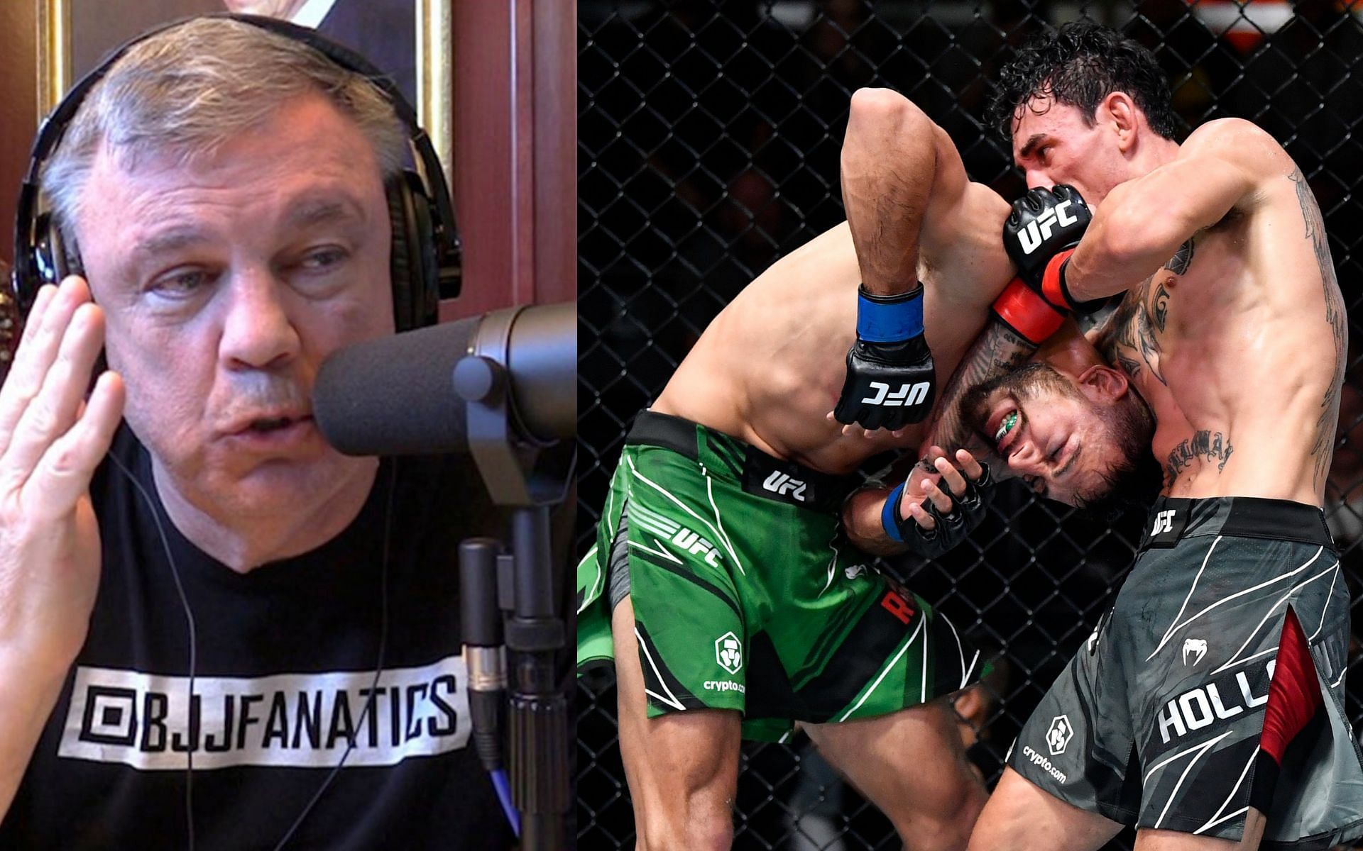 Teddy Atlas (left), Max Holloway vs. Yair Rodriguez (right) [Crdits: @The FightWTA, @UFC via Twitter]