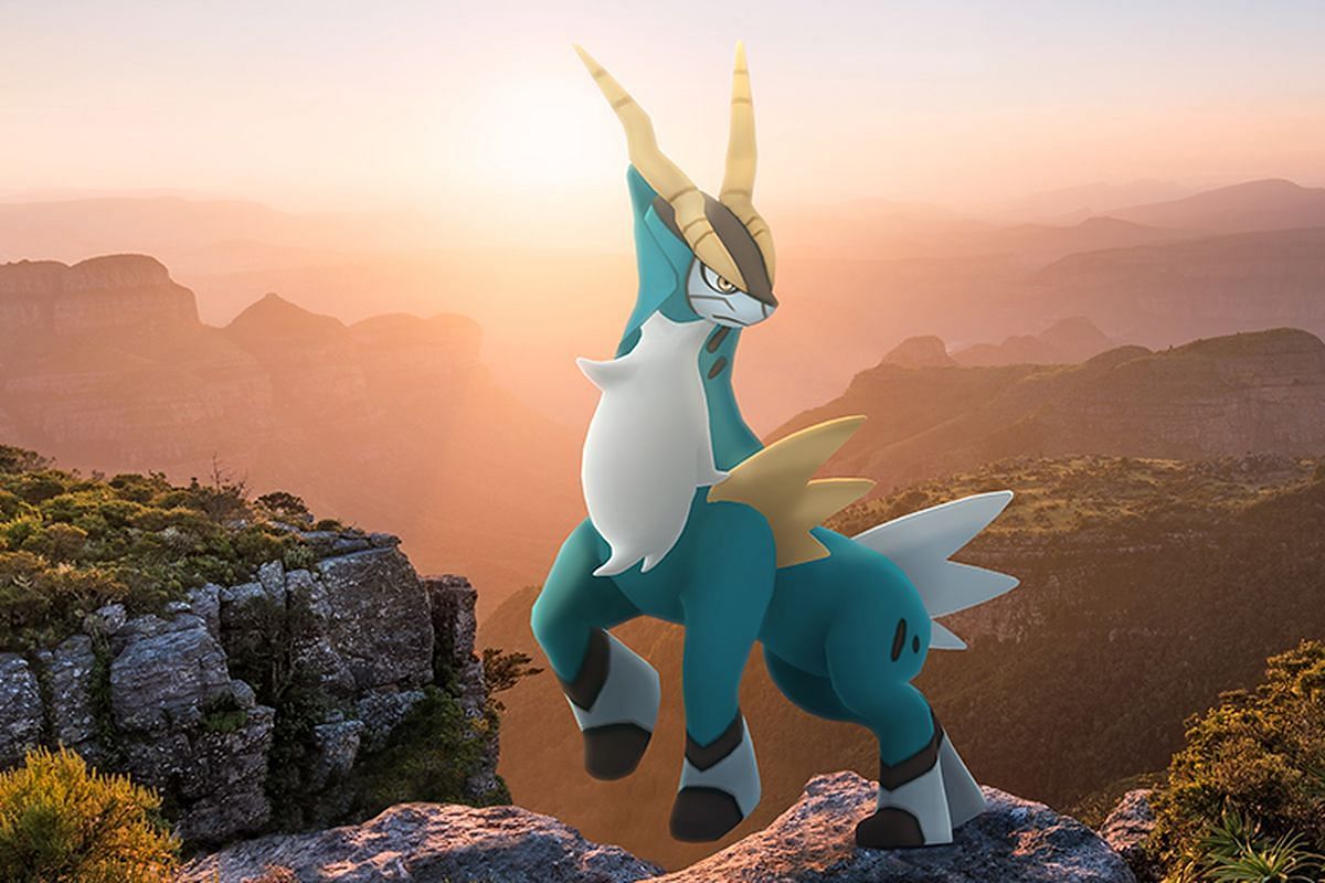 Cobalion and its legendary counterparts will be raid bosses during the month of November (Image via Niantic)