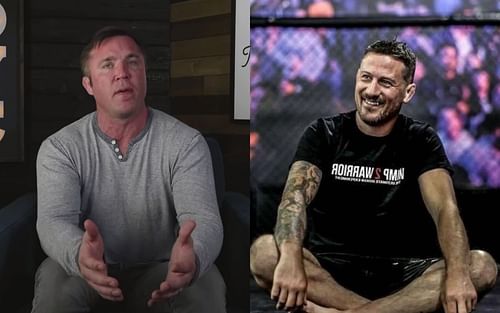 Chael Sonnen (left) image via. Youtube/ChaelSonnen; John Kavanagh (right) via. instagram/coach_kavanagh