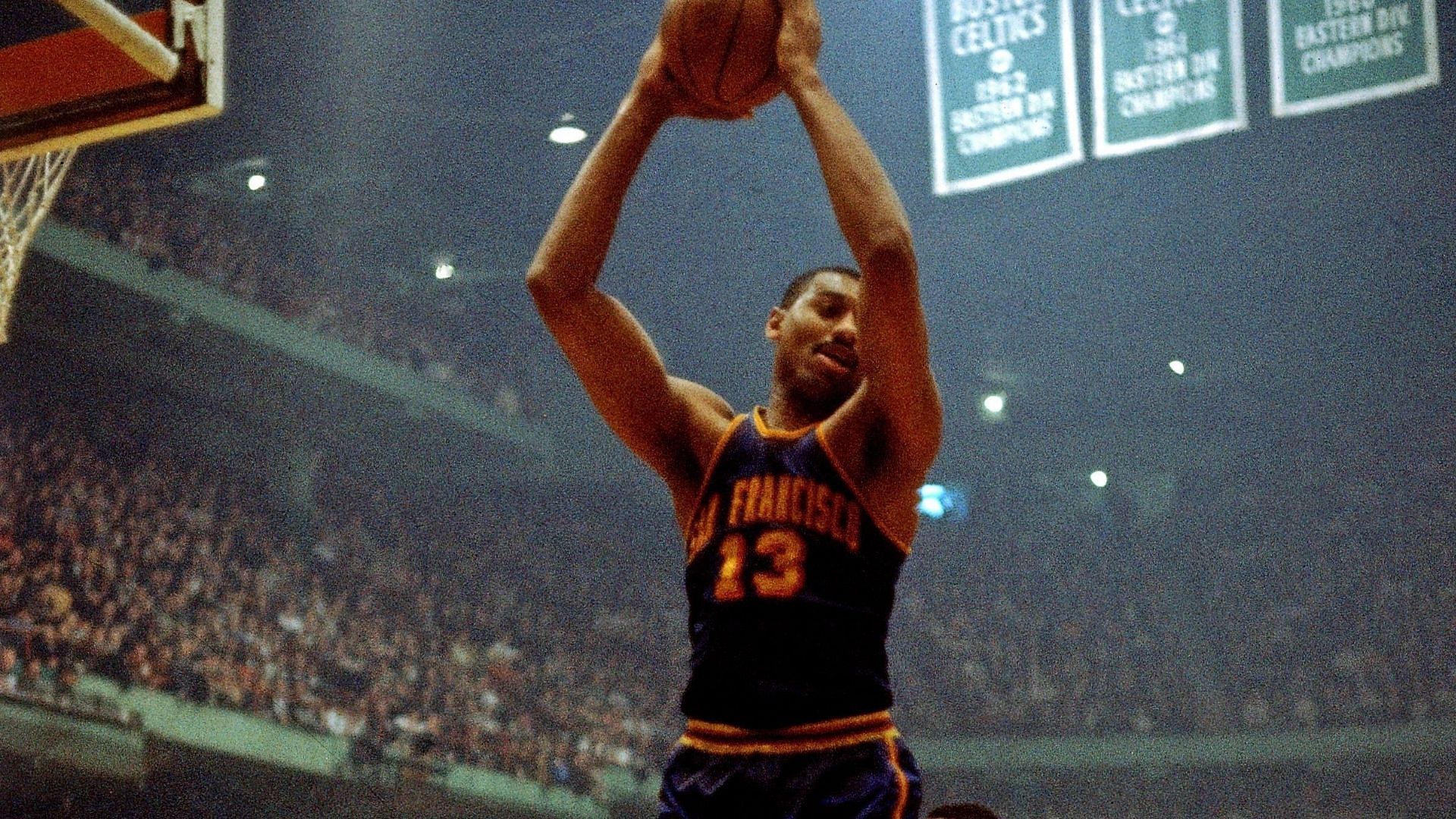 Wilt Chamberlain with the San Francisco Warriors