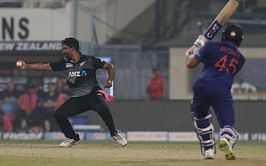 IND vs NZ 2021: [Watch] Ish Sodhi takes a stunning catch off his own bowling to dismiss Rohit Sharma