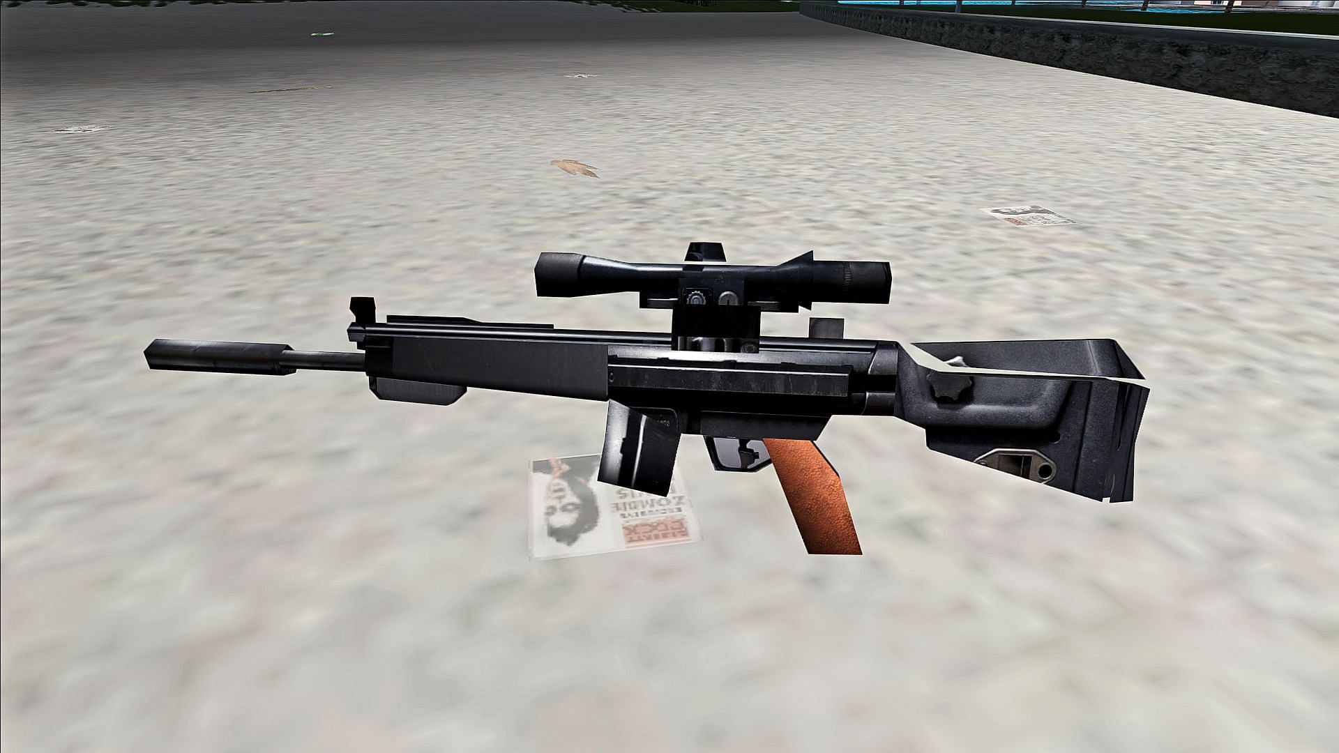 The weapons use high-quality models in this mod (Image via MixMods)