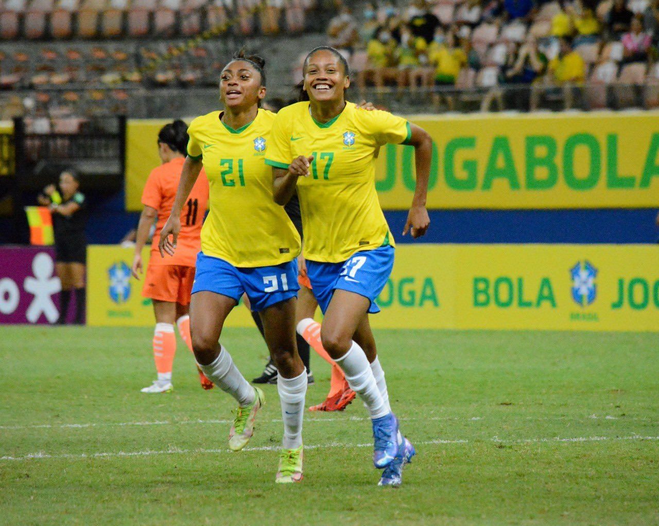 Brazil scored 5 goals in the second half against India. (Image: CBF)