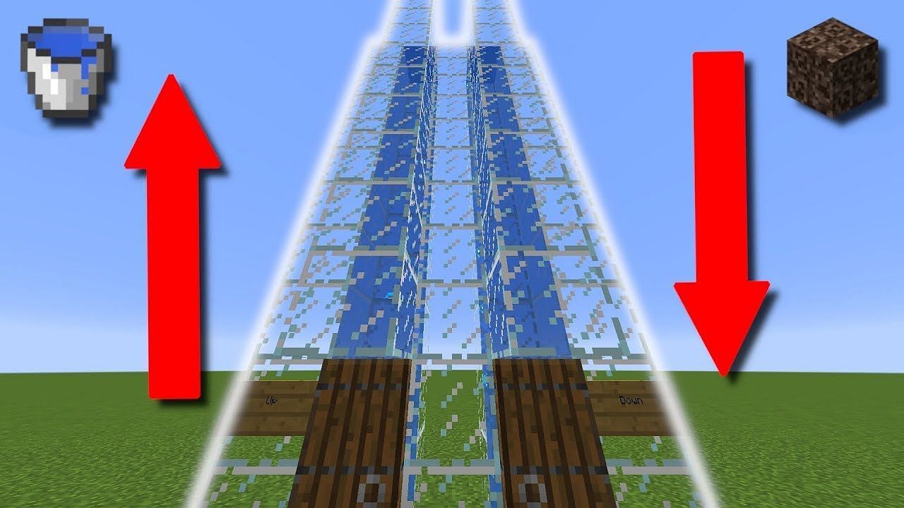 Water elevators are quite convenient (Image via Farzy on YouTube)