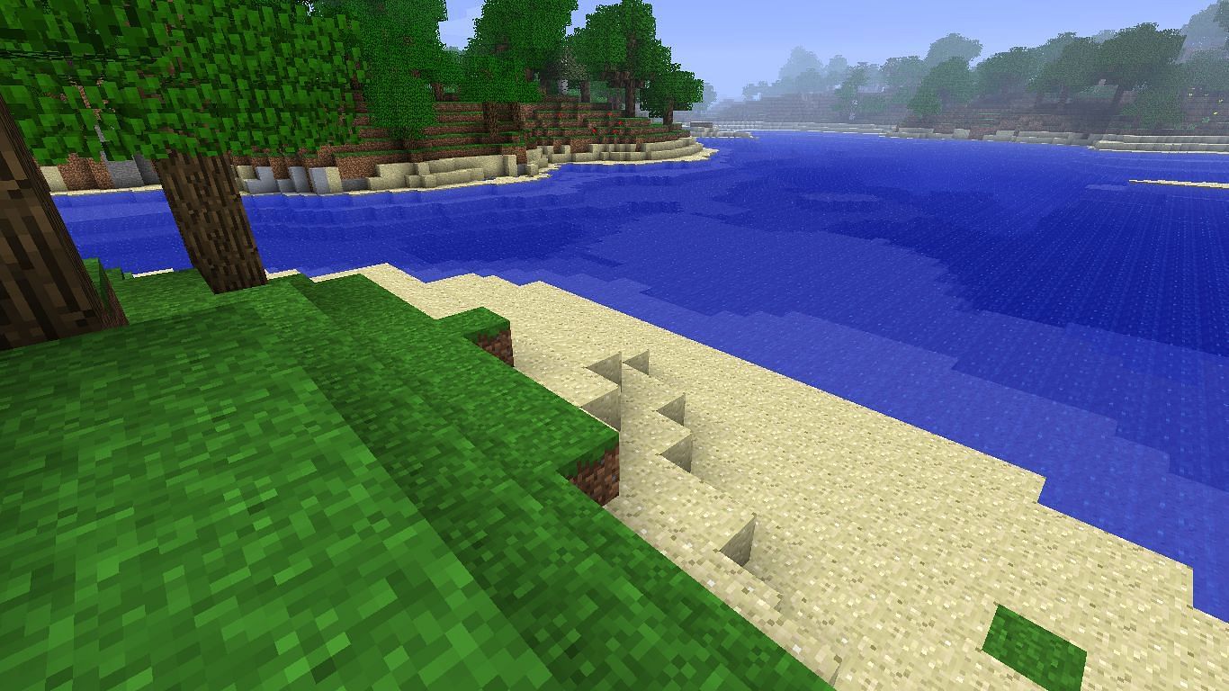 Beach biome (Image via Minecraft)