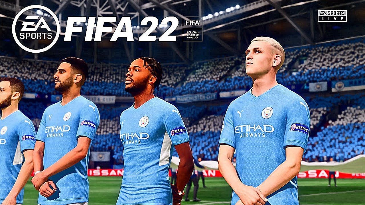 Manchester City&#039;s FIFA 22 squad overview (Images via EA Sports)