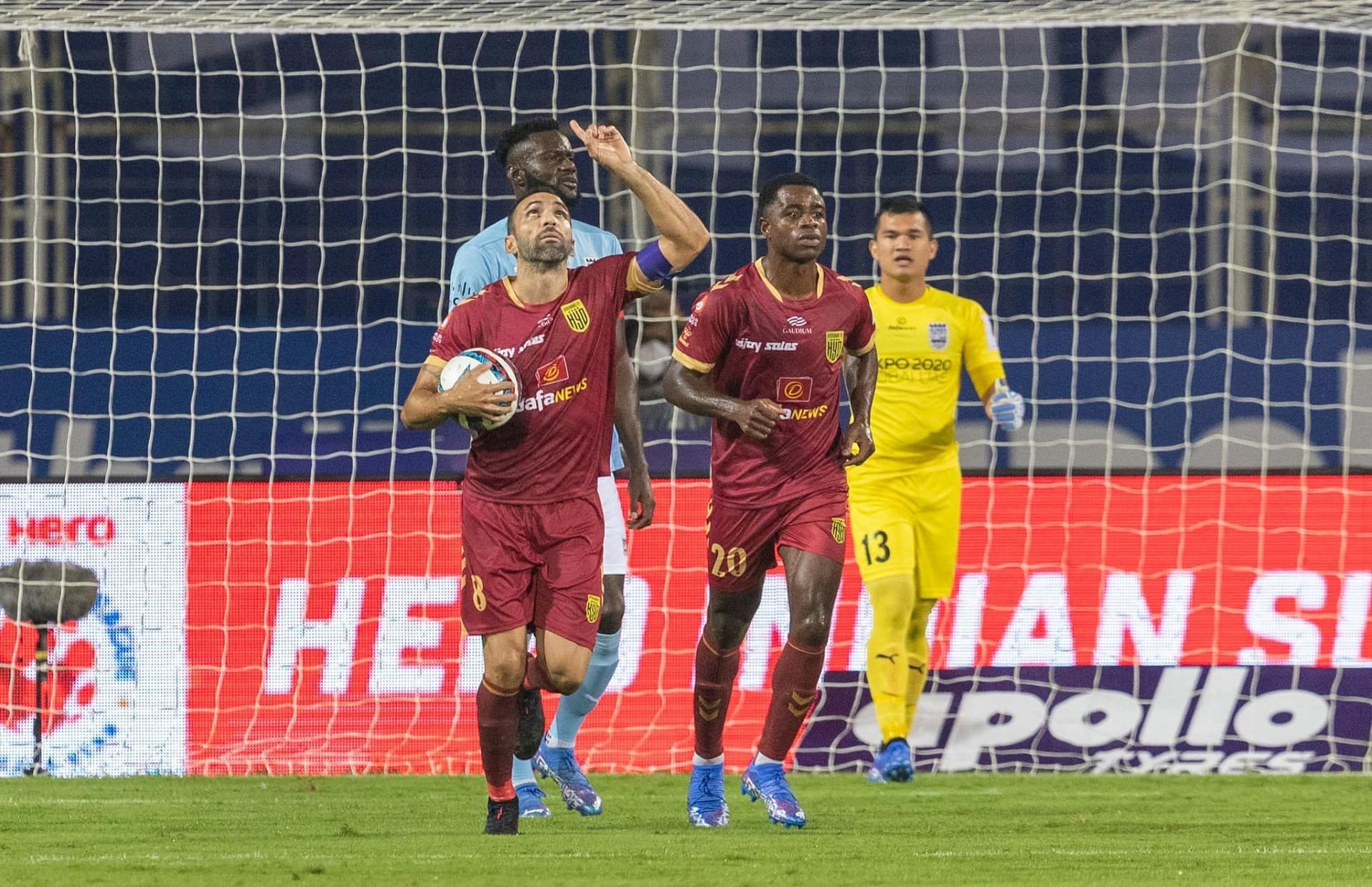 Joao Victor and Ogbeche scored to give Hyderabad a comfortable victoy (Image courtesy: ISL Social Media)