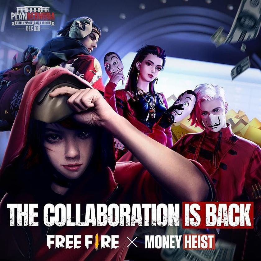 Garena Free Fire partners with Money Heist to introduce in game rewards