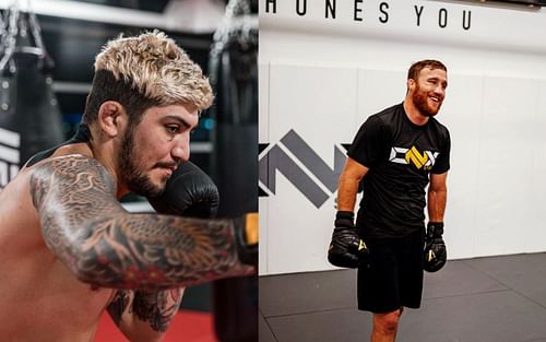 Dillon Danis attacked Justin Gaethje on Twitter after the UFC 268 press conference. [Credits: @dillondanis, @justin_gaethje via Instagram]