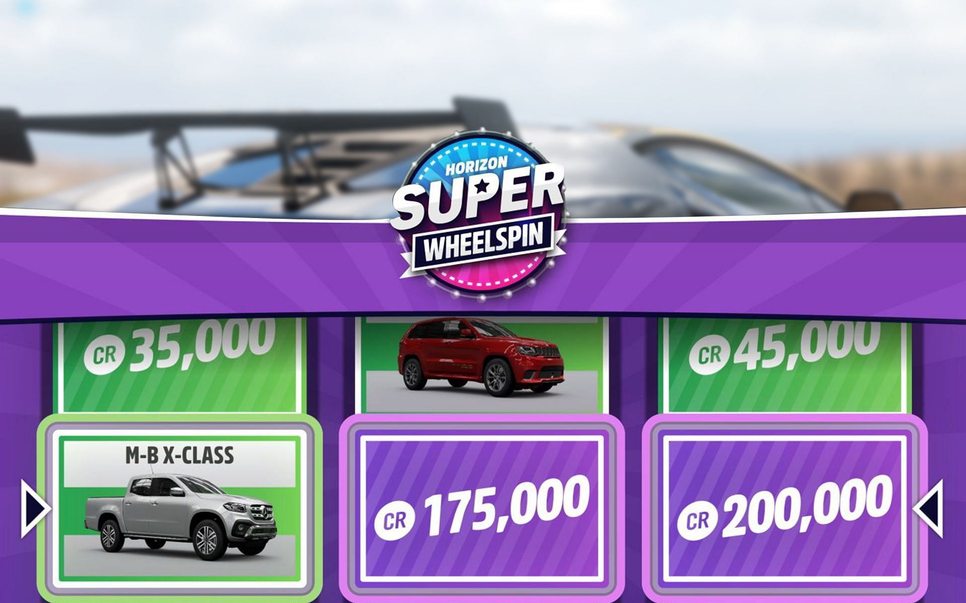 Which cars have super wheelspins in Forza Horizon 5 (Image via Forza Horizon 5)