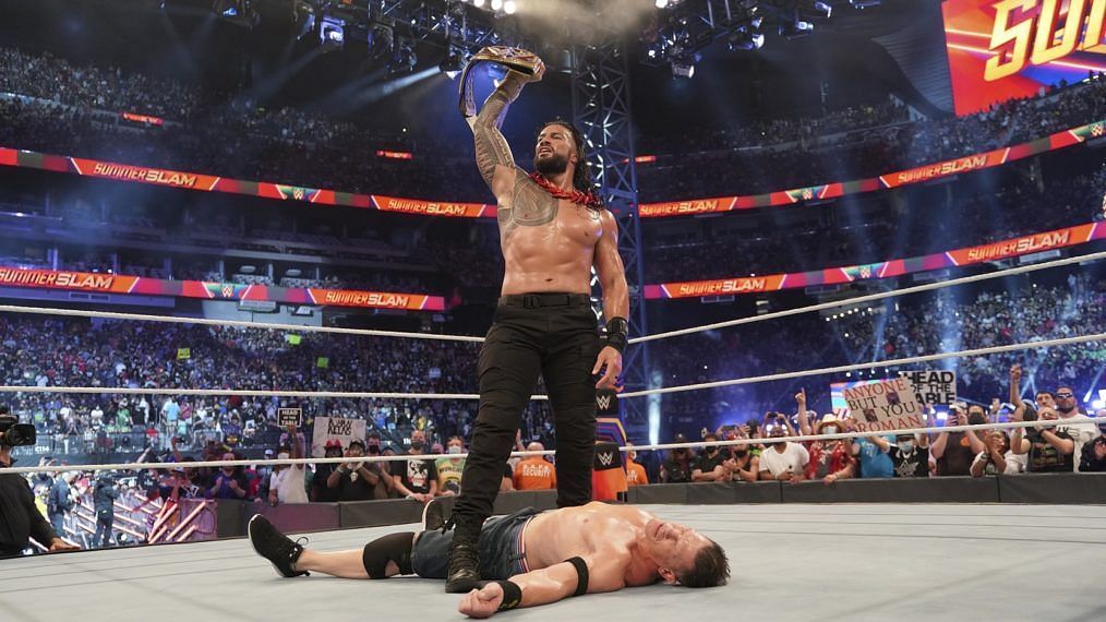 Roman Reigns defeated John Cena at SummerSlam 2021
