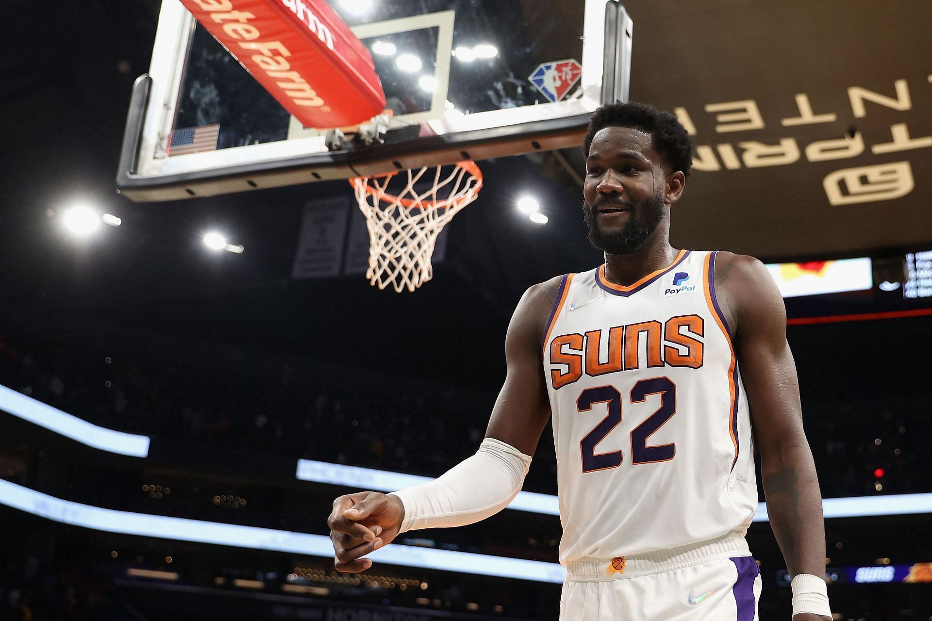 Phoenix Suns big man Deandre Ayton is listed as doubtful for tonight's game