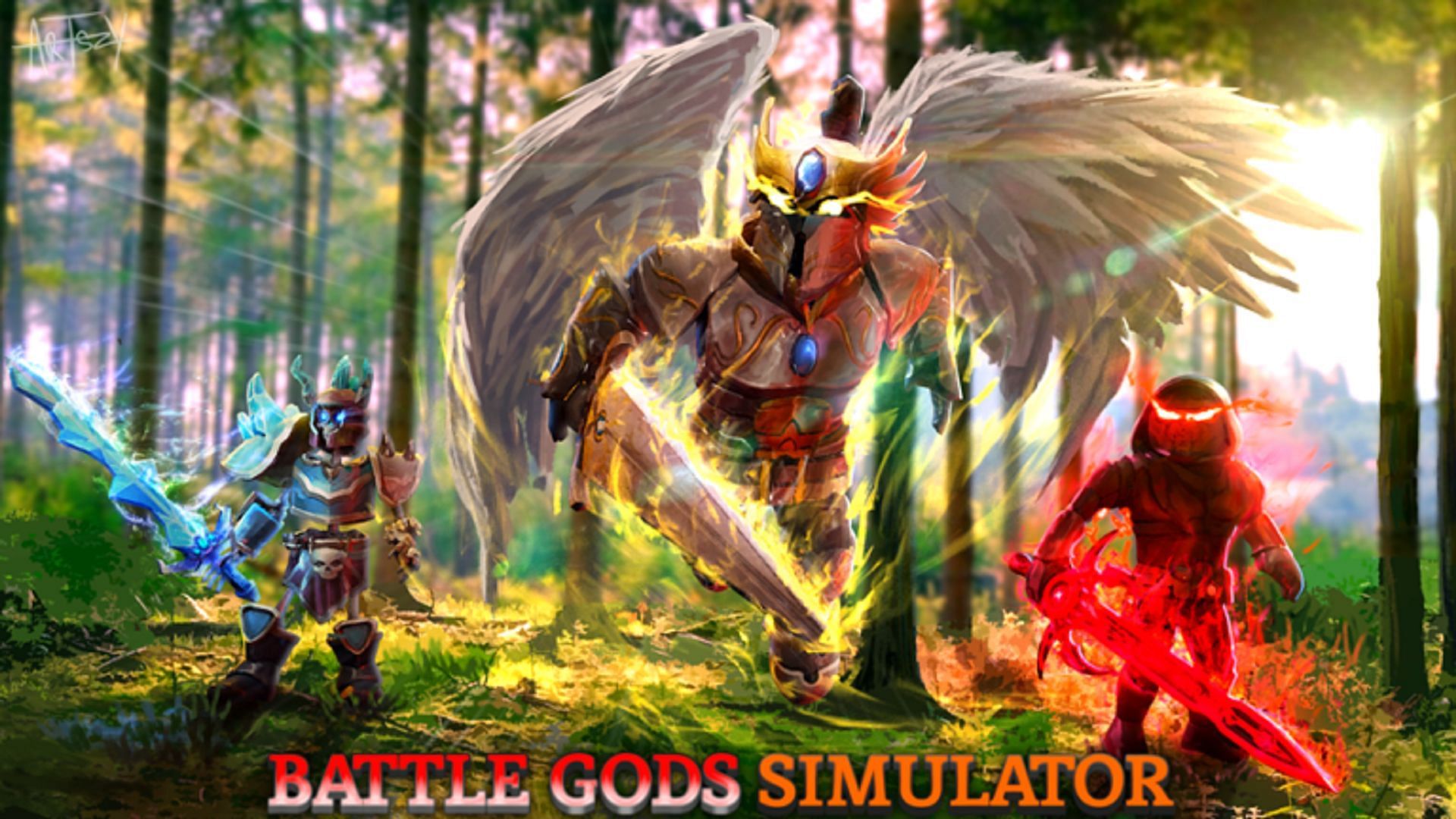 Brand new codes just came in for Battle Gods Simulator (Image via Roblox)
