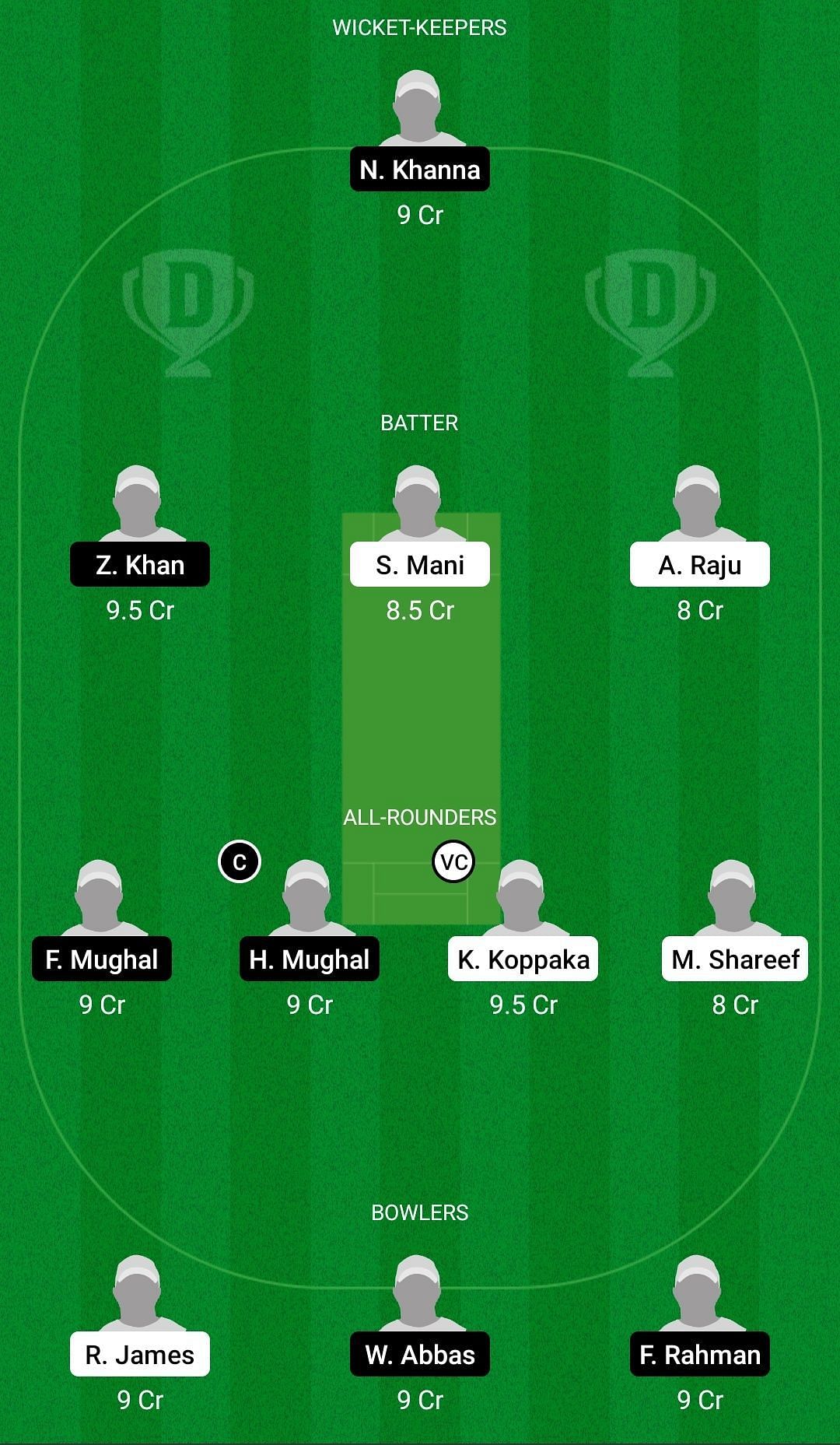 Dream11 Team for Royal Strikers vs Marsa - ECS T10 Malta Encore 2021