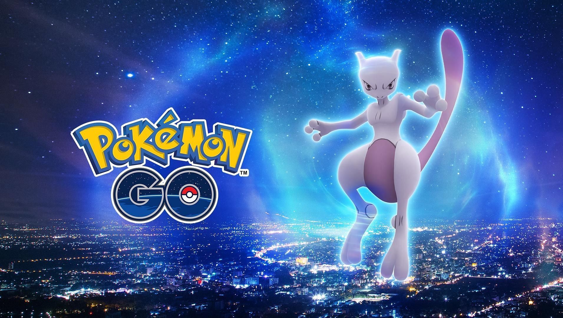Promotional Imagery announcing Shadow Mewtwo&#039;s addition to Pokemon GO (Image via Niantic)