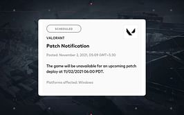 Valorant servers will be temporarily taken down today (November 2) for all regions to prepare for Episode 3 Act 3