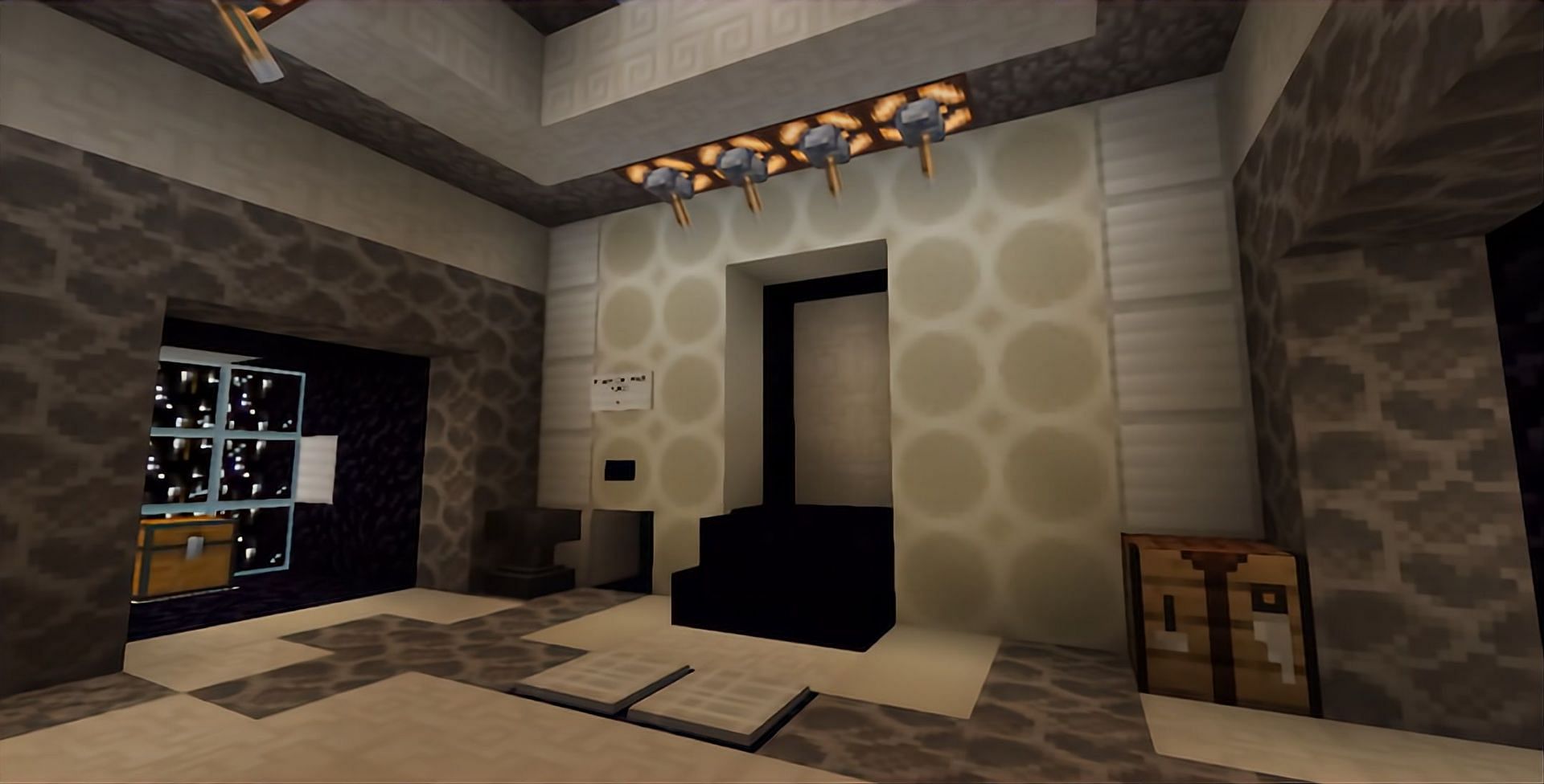 A still from the game of portals map (Image via Minecraft)