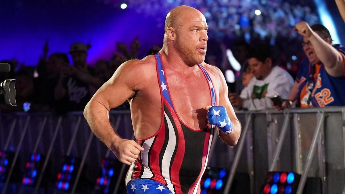 Kurt Angle thinks a current WWE titleholder deserves better.