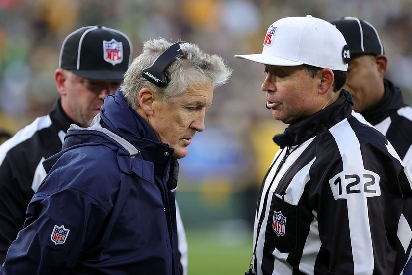 Pete Carroll challenged a play in an odd way