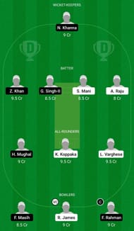 Dream11 Team for Royal Strikers vs Marsa - ECS T10 Malta Encore 2021 tournament