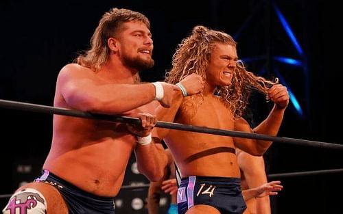 Griff Garrison with his tag team partner Brian Pillman Jr.