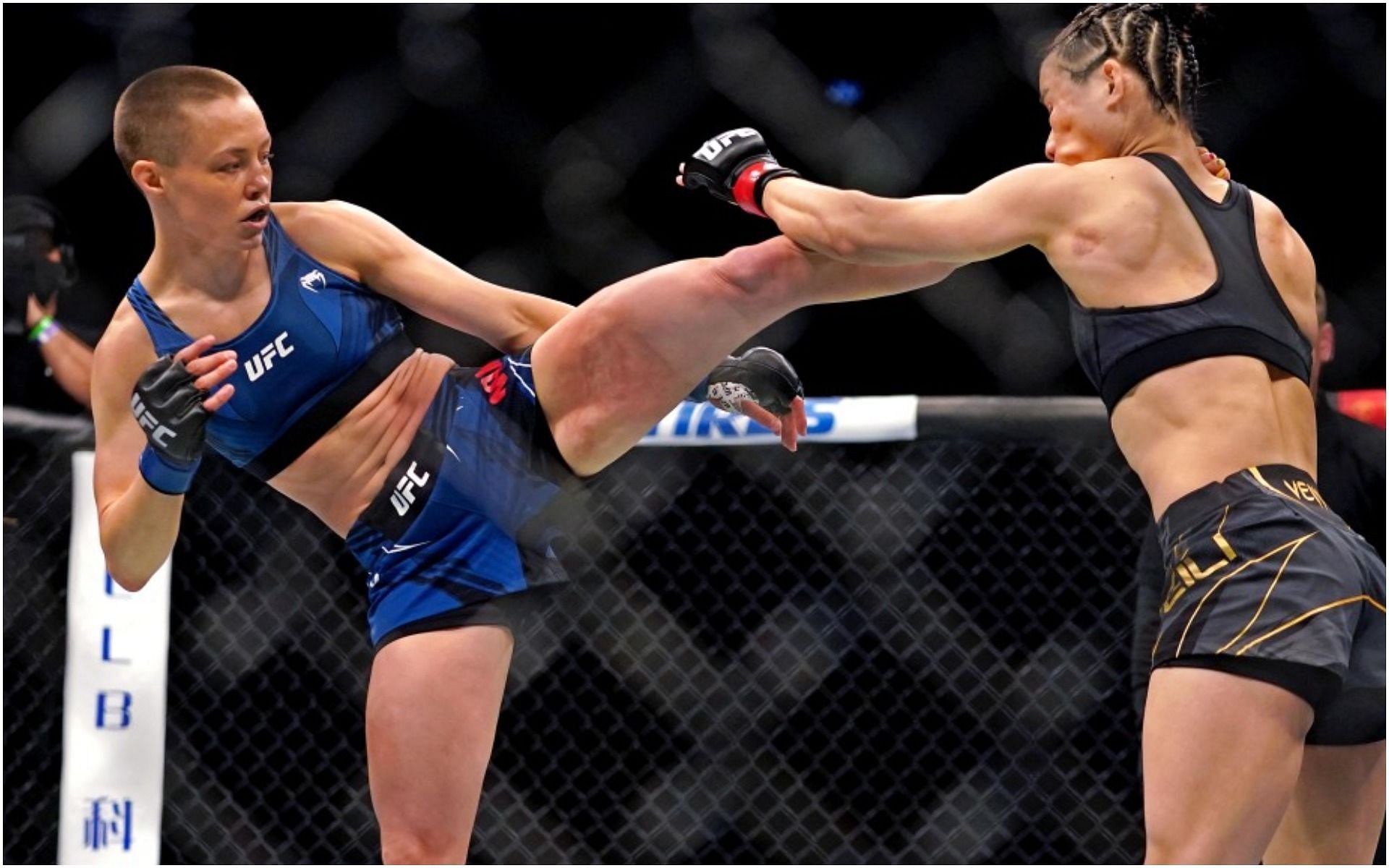 Rose Namajunas in the UFC 261 co main event