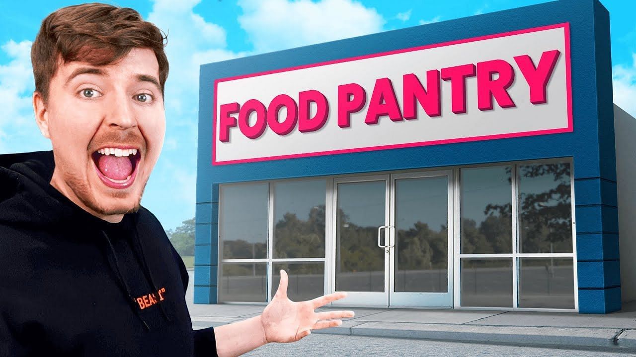 MrBeast reaches new donation milestone with his biggest ever food drive (Image via Beast Philanthropy on YouTube)