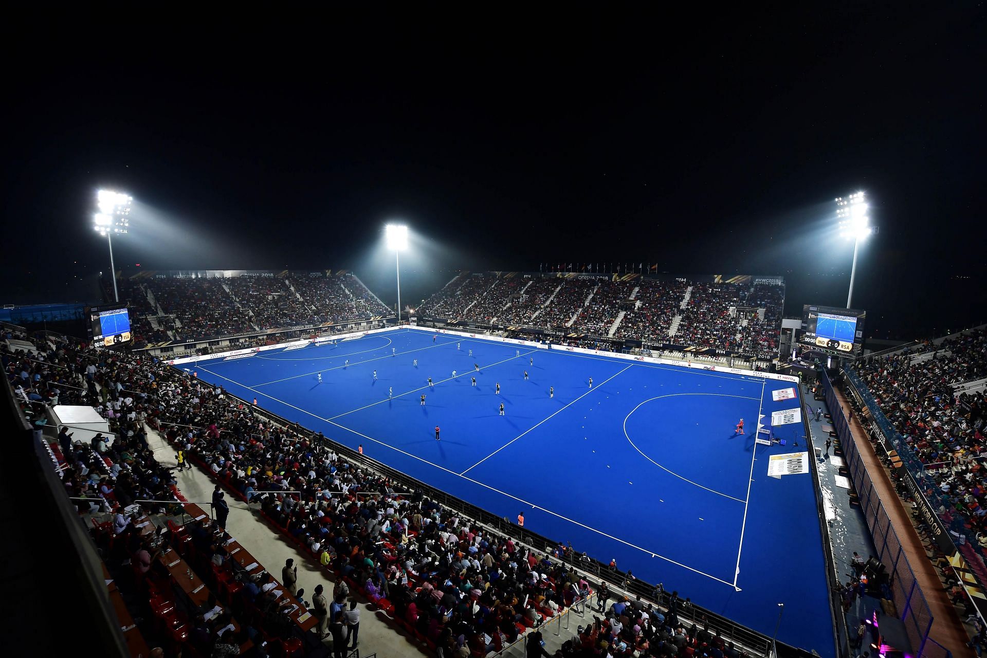 A general view of the Kalinga Stadium in Bhubaneshwar. (PC: Getty Images)