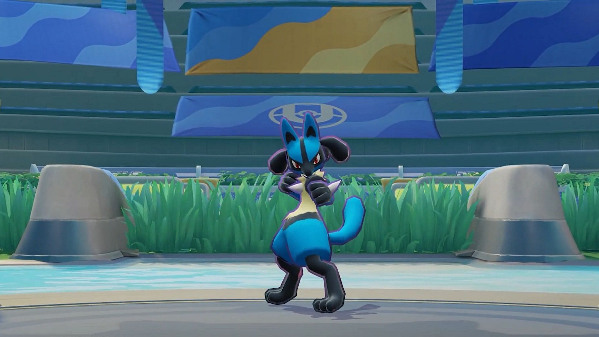 Lucario can use Power Up Punch to steal objectives (Image via TiMi Studios)