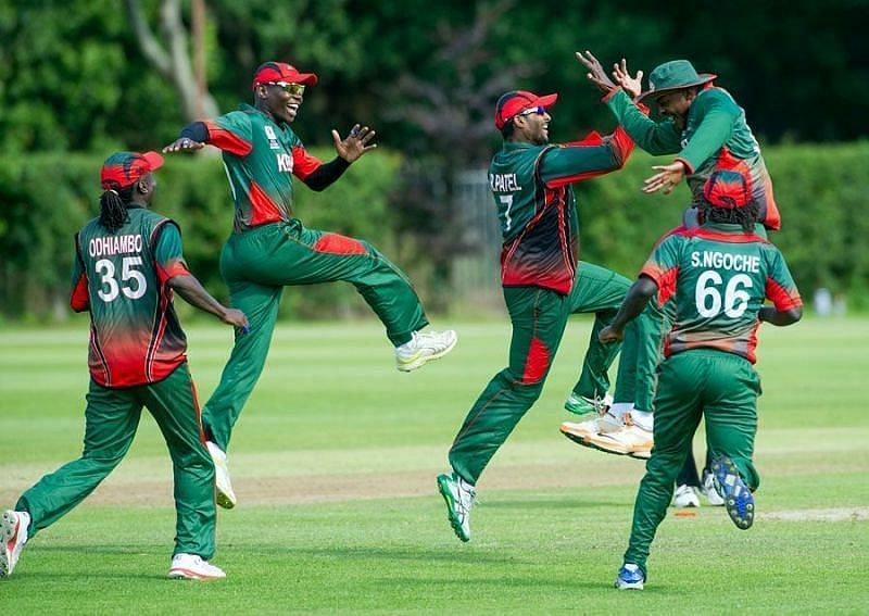 Kenya national cricket team in action