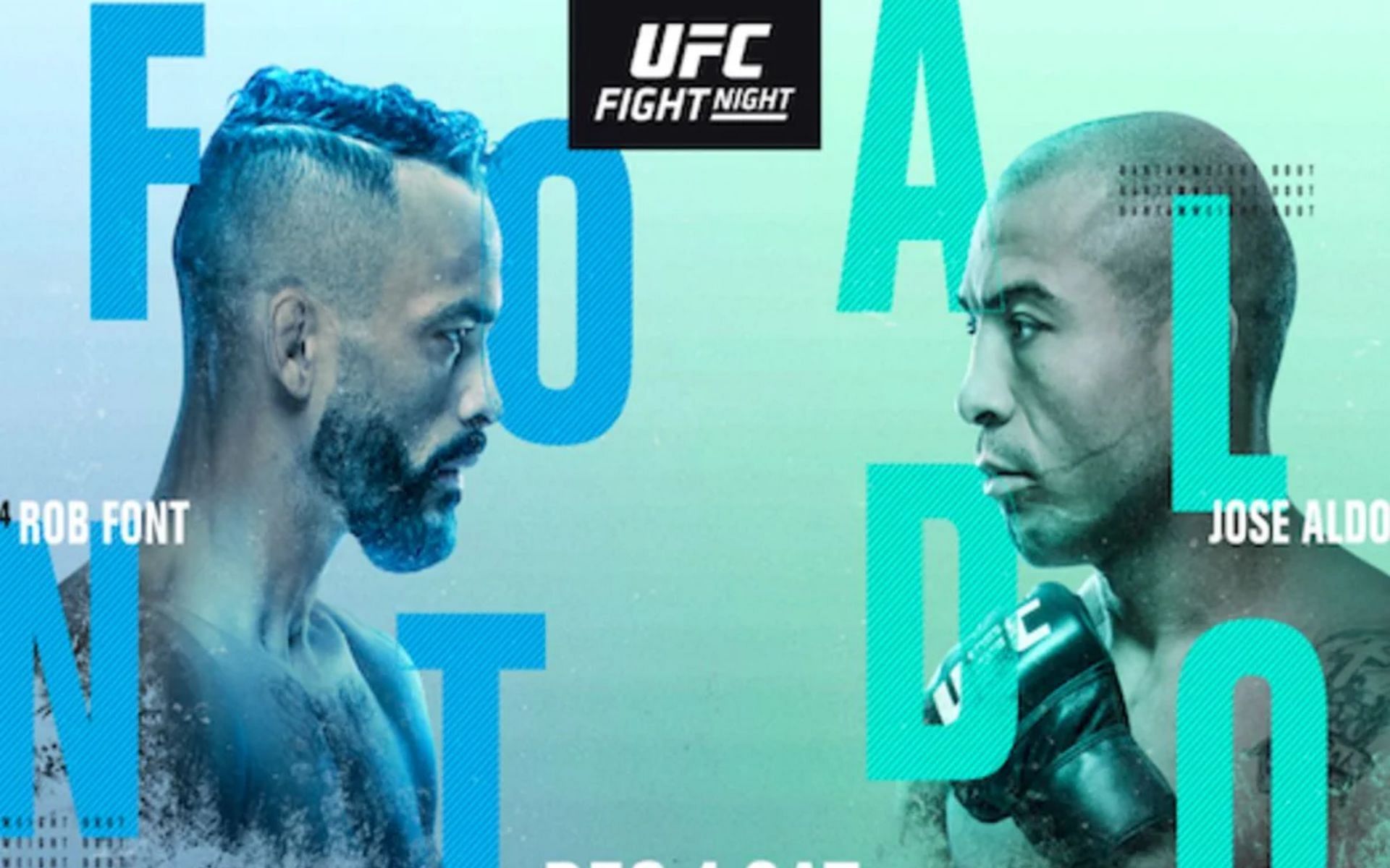Jose Aldo and Rob Font face off in this weekend&#039;s UFC headline bout