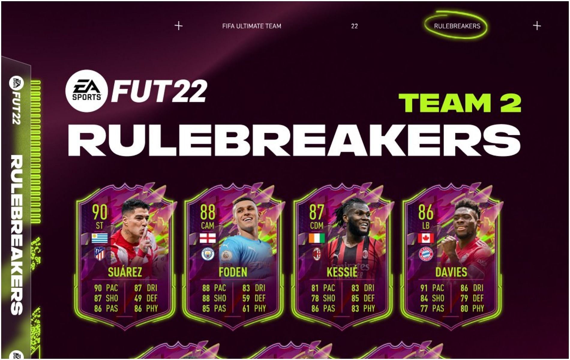 FIFA 22 Rulebreakers Team 2 is out (Image via EA Sports)