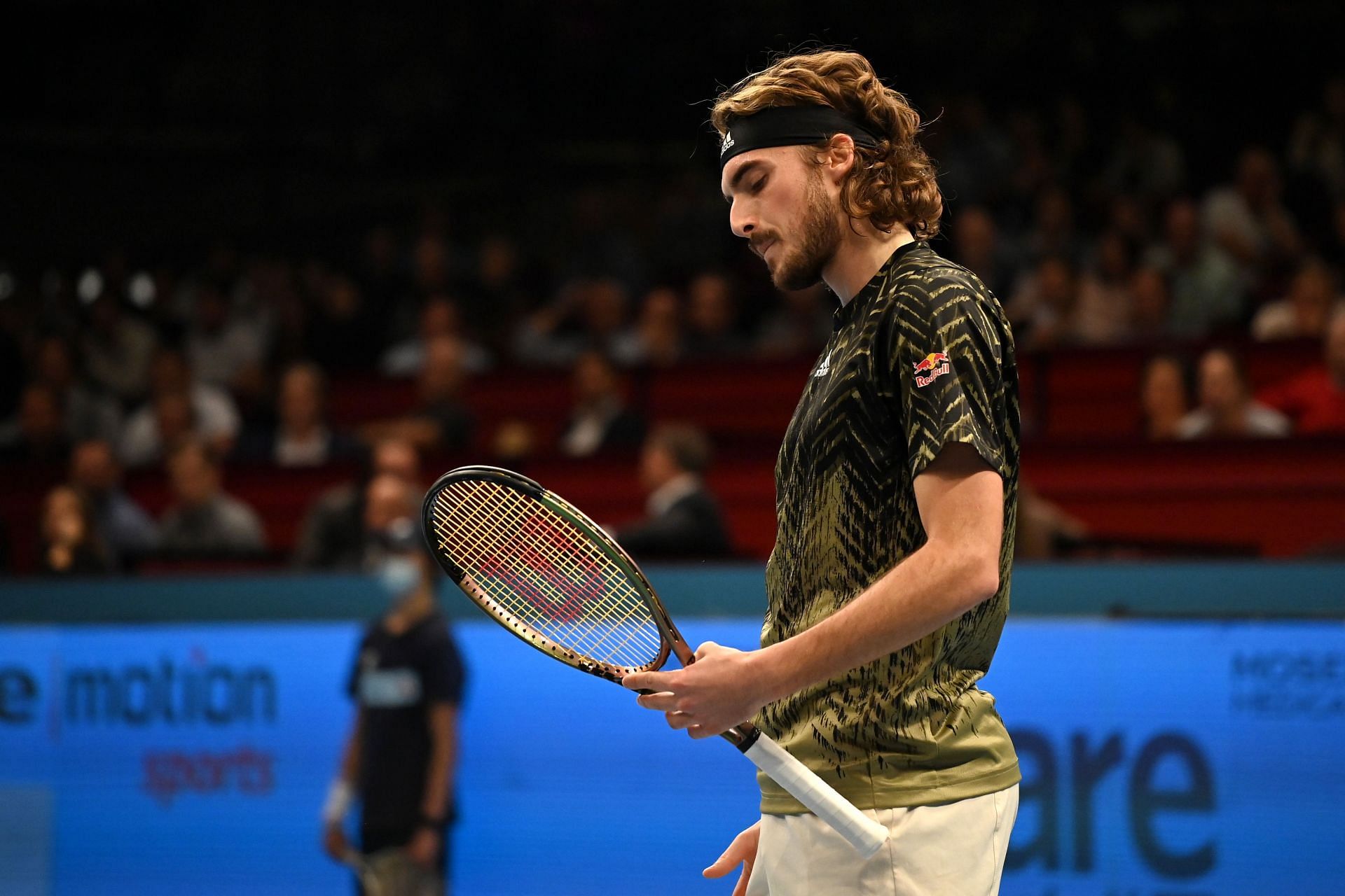 Stefanos Tsitsipas in action at the Erste Bank Open