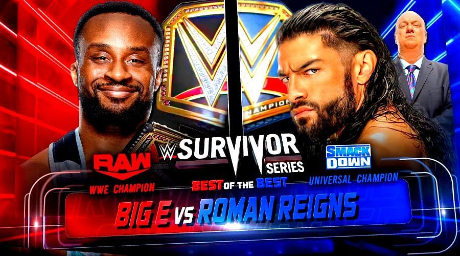 It will be Champion vs. Champion when Big E and Roman Reigns face off at Survivor Series