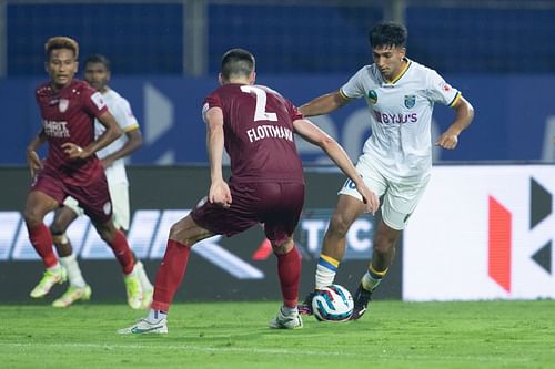 NorthEast United and Kerala Blasters played out a 0-0 draw in their ISL 2021-22 clash. (Photo credits: ISL)