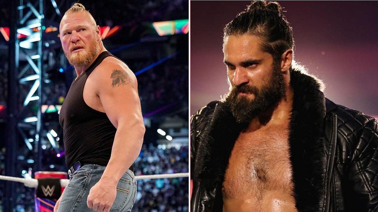 WWE Superstars Brock Lesnar and Seth Rollins