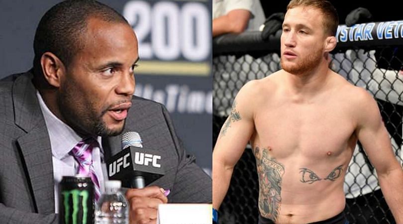 Daniel Cormier (left) and Justin Gaethje (right)