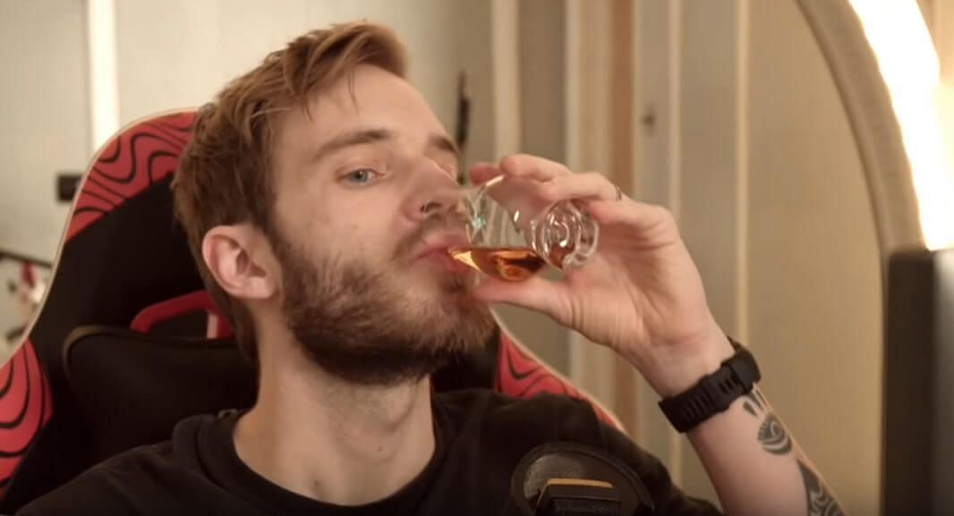 PewDiePie opens up about his whiskey addiction back in 2017 (Image via CCN)