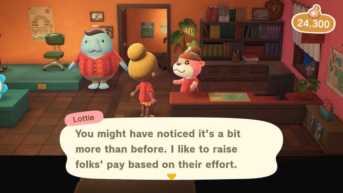Lottie gives a raise occasionally, but the wages still don&#039;t add up (Image via Nintendo)