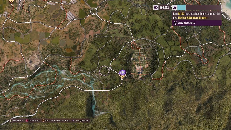 Location of Buena Esperanza (Image via Forza Horizon 5)
