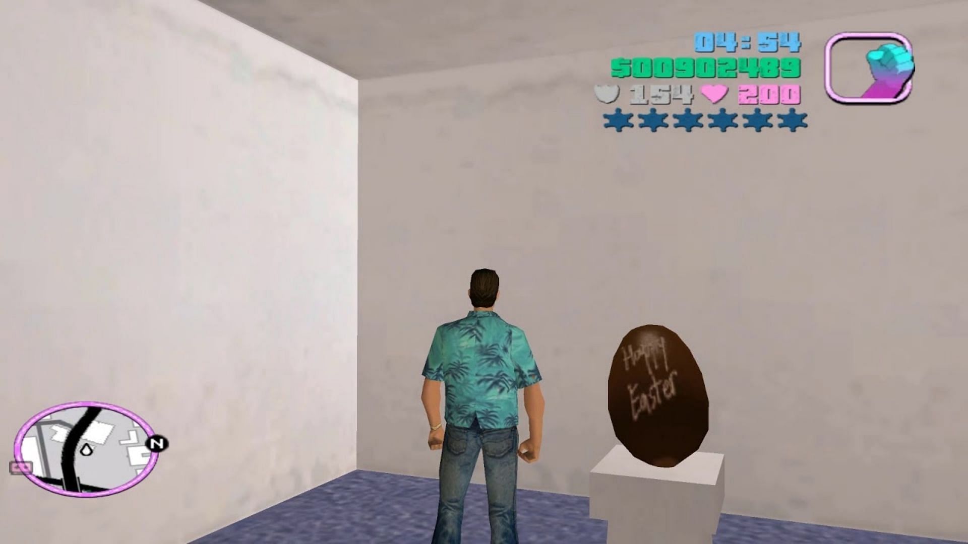 Infamous Easter Egg in GTA Vice City Definitive Edition (Image via AceKulpster/YouTube)