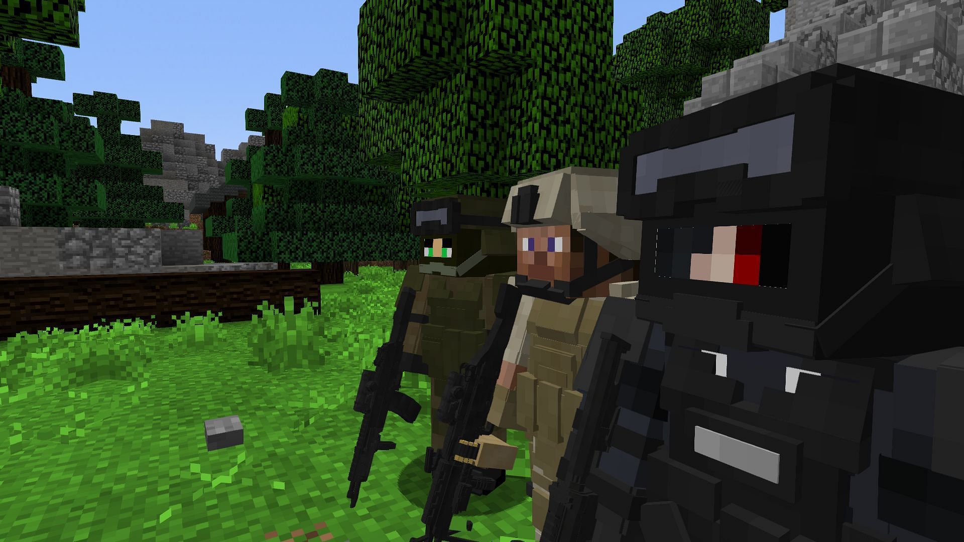 The Vic&#039;s Modern Warfare Mod showcased (Image via Minecraft)